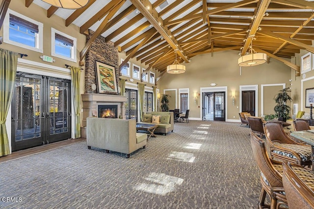 1430 Windshore Way, Oxnard, CA 93035 - lobby featuring high vaulted ceiling and beam ceiling