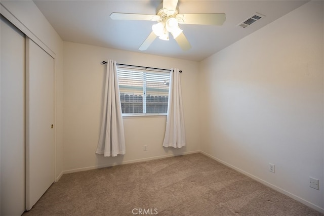 158 Colt Ln, Nipomo, CA 93444 - unfurnished bedroom featuring carpet, a closet, and a ceiling fan