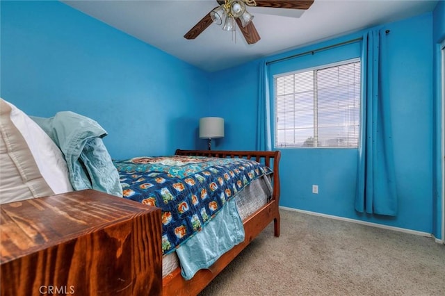 13524 Via Santa Catalina, Sylmar, CA 91342 - bedroom with carpet floors and a ceiling fan