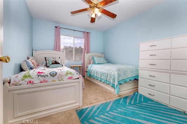 13524 Via Santa Catalina, Sylmar, CA 91342 - bedroom featuring carpet and ceiling fan