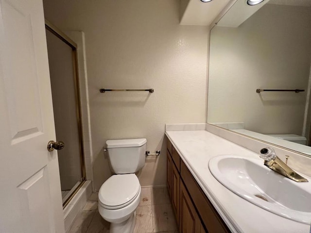 14109 Arbolitos Dr, Poway, CA 92064 - bathroom featuring a stall shower, vanity, and tile patterned floors