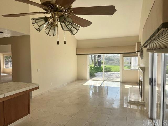 14109 Arbolitos Dr, Poway, CA 92064 - spare room with ceiling fan and light tile patterned floors