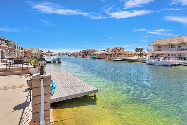 14616 Lighthouse Ln, Helendale, CA 92342 - dock area with a residential view and a water view