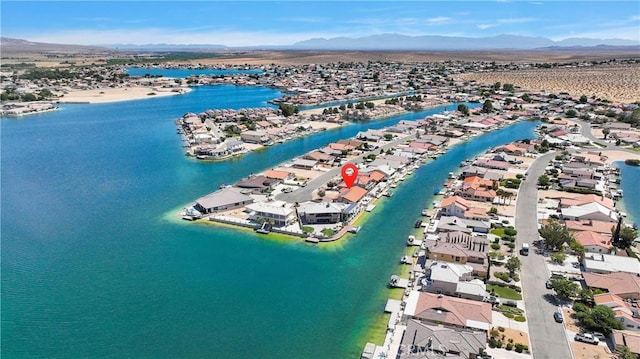 14616 Lighthouse Ln, Helendale, CA 92342 - aerial view of residential area featuring a water and mountain view