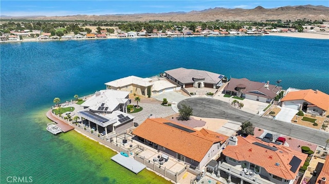 14616 Lighthouse Ln, Helendale, CA 92342 - aerial view of residential area with a water and mountain view