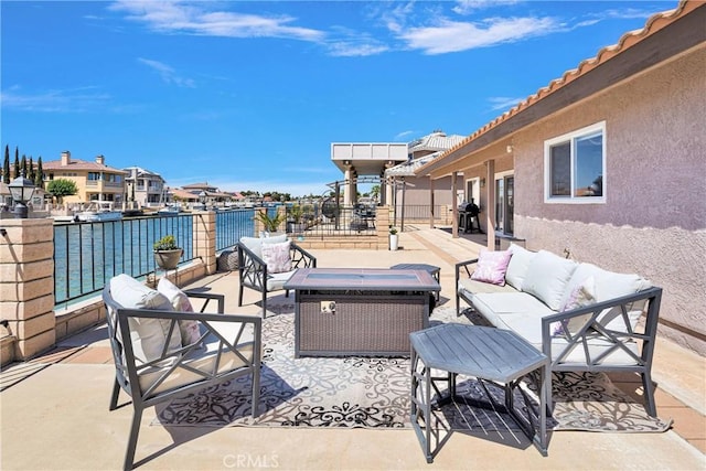 14616 Lighthouse Ln, Helendale, CA 92342 - view of patio / terrace with an outdoor living space