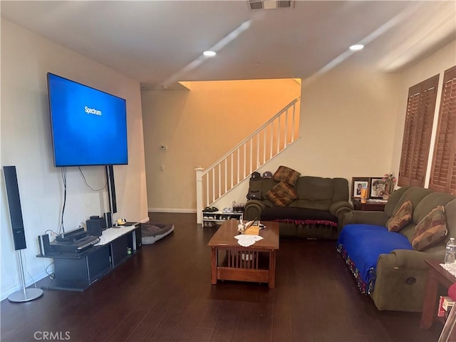 2944 E Via Terrano, Ontario, CA 91764 - living area featuring stairs and wood-type flooring