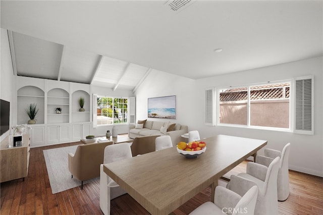 2030 Goldeneye Pl, Costa Mesa, CA 92626 - dining area featuring wood-type flooring and built in features