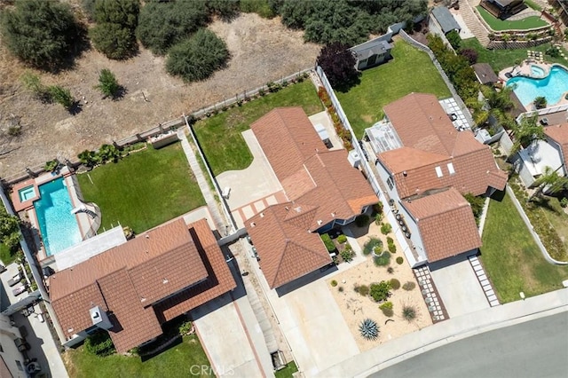 15144 Poppy Meadow St, Canyon Country, CA 91387 - aerial view of property and surrounding area with a pool