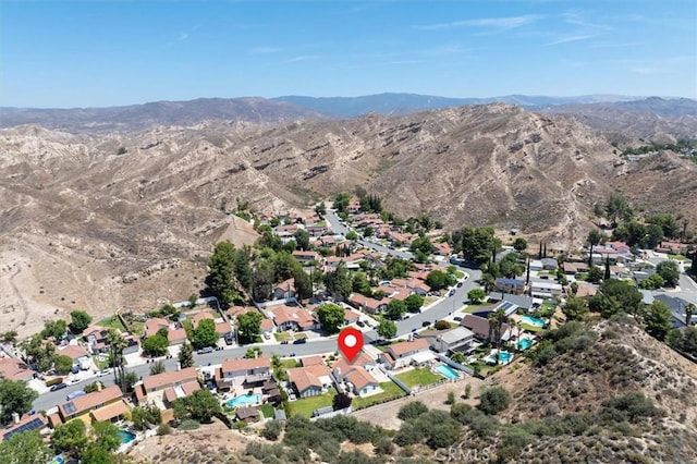 15144 Poppy Meadow St, Canyon Country, CA 91387 - aerial perspective of suburban area featuring mountains