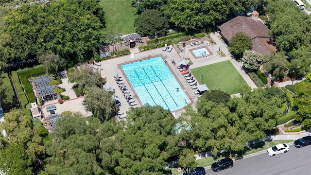 74 Townsend, Irvine, CA 92620 - drone / aerial view of a pool