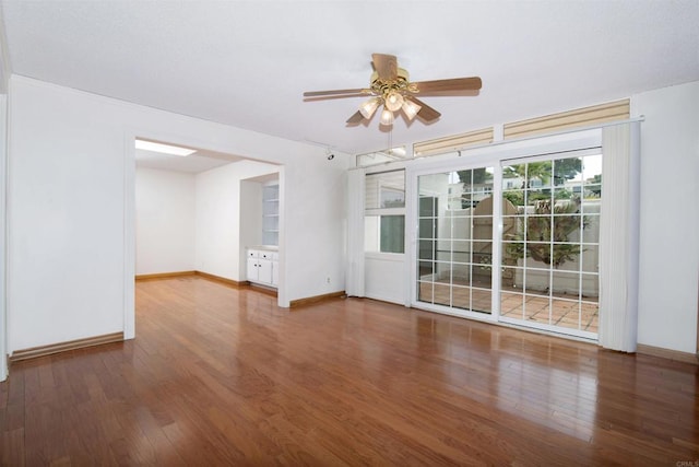 3621 Vista Campana S Unit 11, Oceanside, CA 92057 - spare room with wood finished floors and ceiling fan