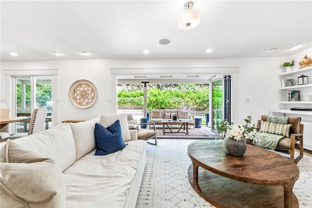 2726 Cardinal Dr, Costa Mesa, CA 92626 - living room featuring healthy amount of natural light and recessed lighting