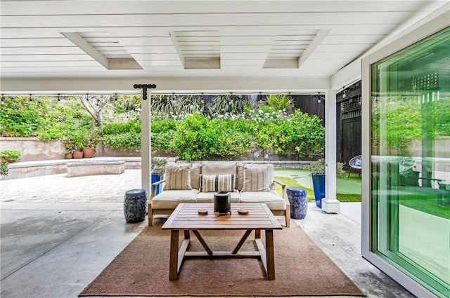 2726 Cardinal Dr, Costa Mesa, CA 92626 - view of patio with outdoor lounge area