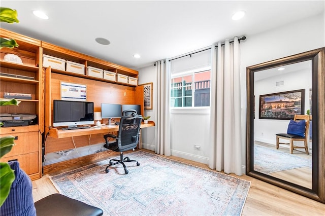 2726 Cardinal Dr, Costa Mesa, CA 92626 - office space with light wood finished floors and recessed lighting