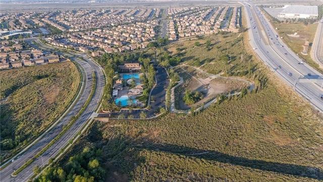 3871 Bur Oak Rd, San Bernardino, CA 92407 - aerial view of property and surrounding area featuring a highway