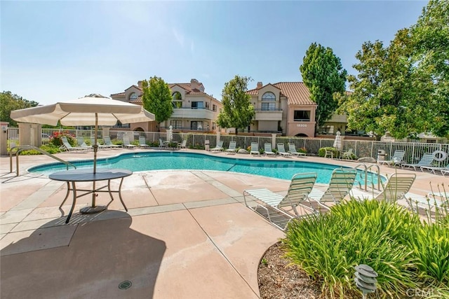 18110 Erik Ct Unit 593, Canyon Country, CA 91387 - community pool featuring a patio area