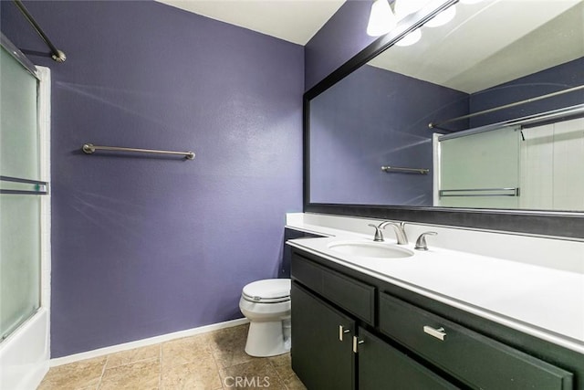18110 Erik Ct Unit 593, Canyon Country, CA 91387 - full bathroom featuring vanity and bath / shower combo with glass door