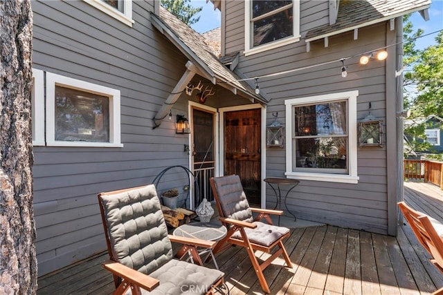 600 Rose Ln, Twin Peaks, CA 92391 - view of wooden terrace