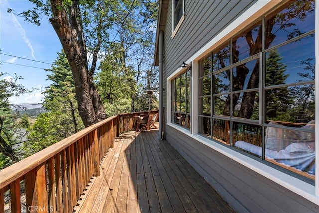 600 Rose Ln, Twin Peaks, CA 92391 - view of wooden deck