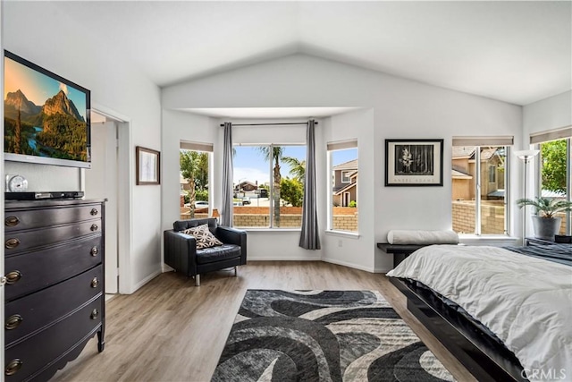 36536 Jenna Ln, Palmdale, CA 93550 - bedroom featuring lofted ceiling and light wood-style floors