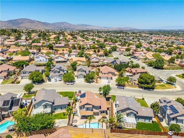 36536 Jenna Ln, Palmdale, CA 93550 - aerial view of residential area featuring a pool and mountains