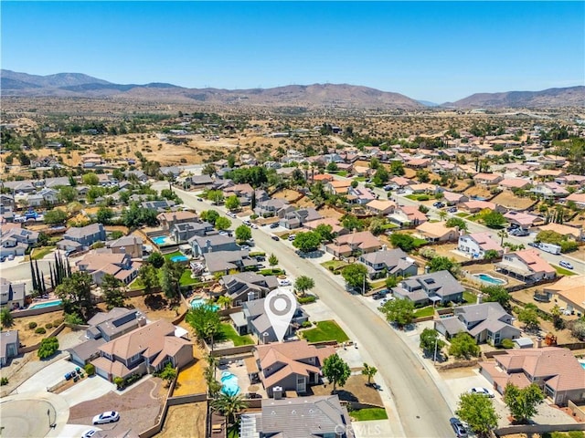 36536 Jenna Ln, Palmdale, CA 93550 - aerial view of property's location featuring a mountain backdrop and nearby suburban area