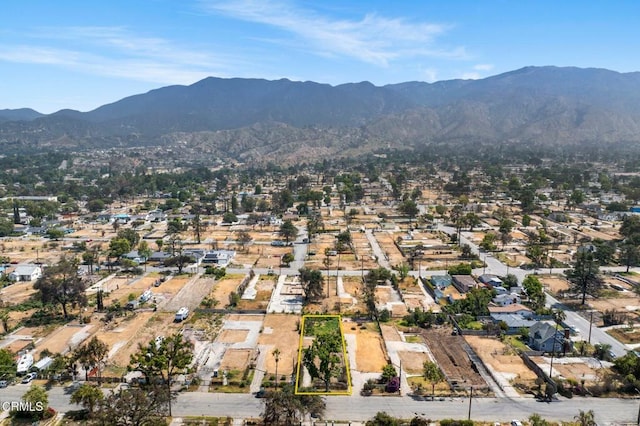389 W Mendocino St, Altadena, CA 91001 - aerial view of property and surrounding area with a mountainous background and nearby suburban area
