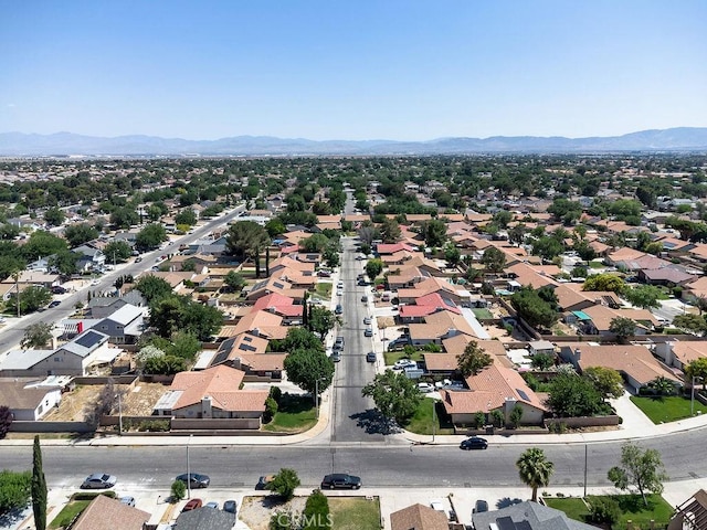 44668 13th St E, Lancaster, CA 93535 - aerial view of residential area with a mountainous background