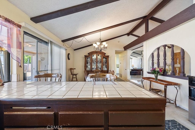 44668 13th St E, Lancaster, CA 93535 - dining space featuring a chandelier and arched walkways