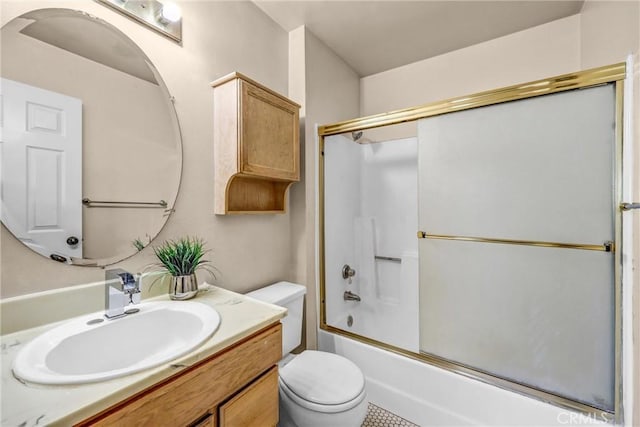 13303 Waco St Unit 32, Baldwin Park, CA 91706 - bathroom featuring vanity and bath / shower combo with glass door