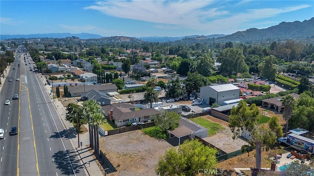 10555 Topanga Canyon Blvd, Chatsworth, CA 91311 - aerial view of residential area with a mountainous background