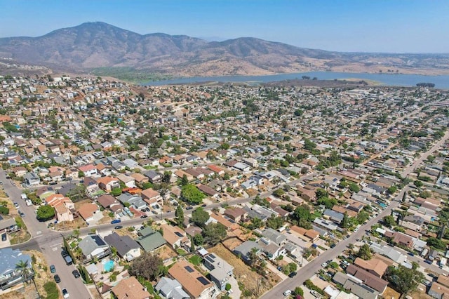 1230 Ramona Ave, Spring Valley, CA 91977 - aerial overview of property's location with a water and mountain view