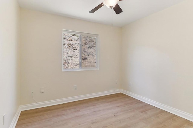 1230 Ramona Ave, Spring Valley, CA 91977 - unfurnished room with light wood-style flooring and a ceiling fan