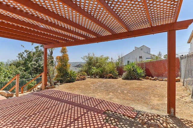 1230 Ramona Ave, Spring Valley, CA 91977 - fenced backyard featuring a pergola and a patio area
