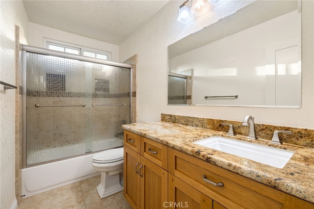 1722 Calle Alto, San Dimas, CA 91773 - full bathroom featuring vanity, combined bath / shower with glass door, and tile patterned flooring