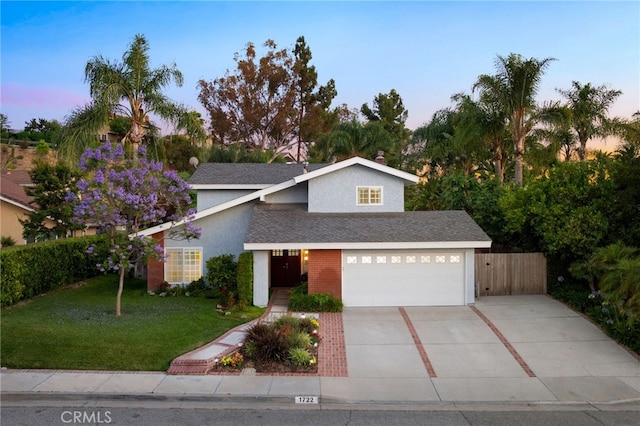 1722 Calle Alto, San Dimas, CA 91773 - view of front of property featuring concrete driveway, an attached garage, and stucco siding