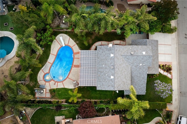 1722 Calle Alto, San Dimas, CA 91773 - aerial view of a pool area