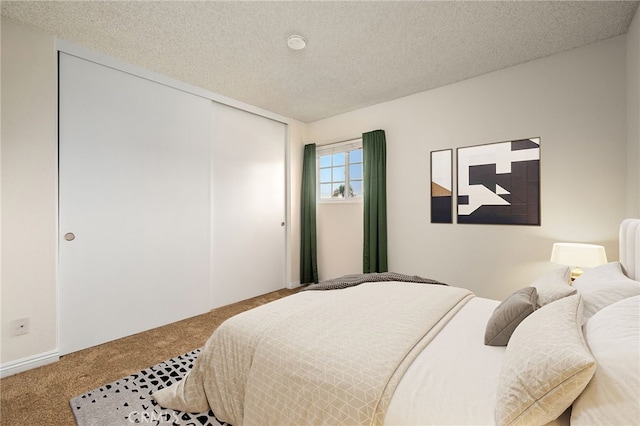 1722 Calle Alto, San Dimas, CA 91773 - carpeted bedroom with a closet and a textured ceiling