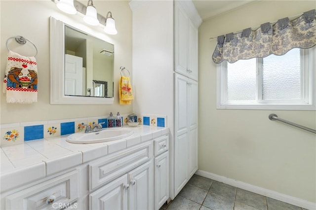 1117 Gladstone St, La Verne, CA 91750 - bathroom featuring vanity and tile patterned floors