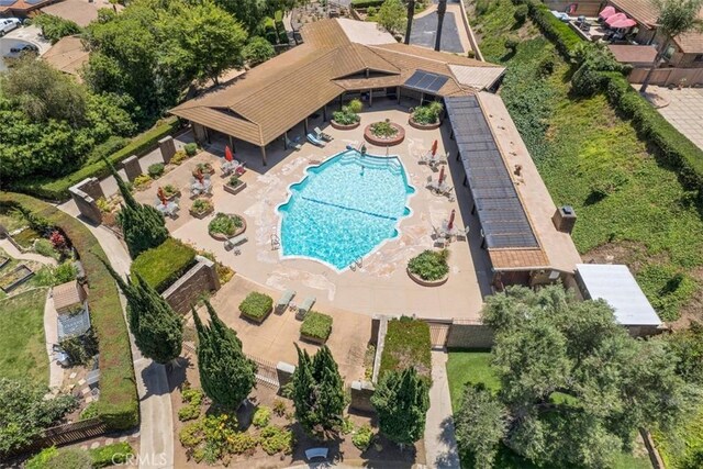 3331 Via Altamira, Fallbrook, CA 92028 - aerial view of property and surrounding area with a pool
