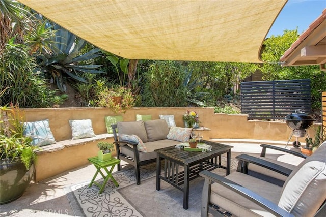 3331 Via Altamira, Fallbrook, CA 92028 - view of patio / terrace with an outdoor hangout area