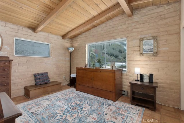 3331 Via Altamira, Fallbrook, CA 92028 - living area featuring wooden ceiling and a baseboard heating unit