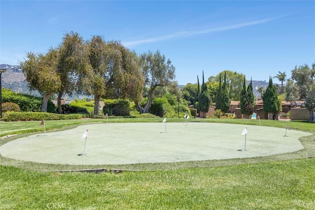 3331 Via Altamira, Fallbrook, CA 92028 - view of home's community with a putting green and a lawn