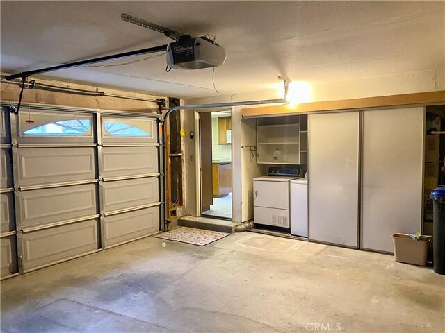 28432 Alava, Mission Viejo, CA 92692 - garage featuring washing machine and dryer and a garage door opener