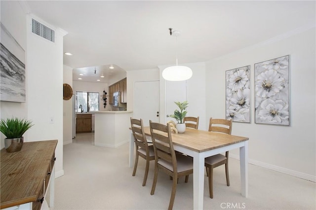 26701 Quail Crk Unit 31, Laguna Hills, CA 92656 - dining space with recessed lighting and light colored carpet
