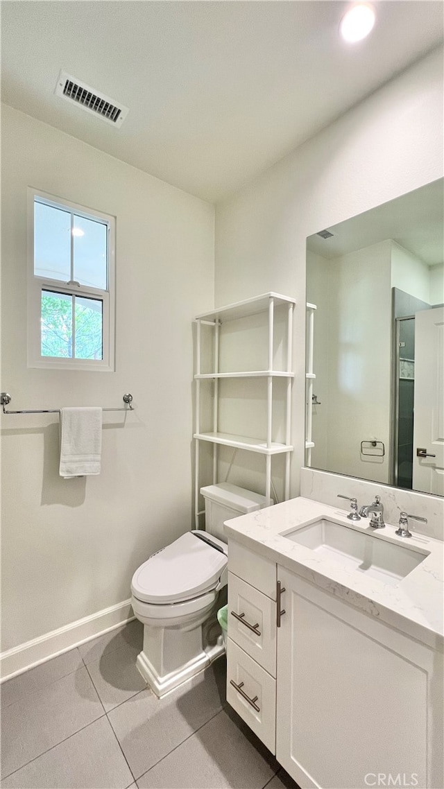122 Espina, Irvine, CA 92620 - bathroom with vanity and tile patterned flooring