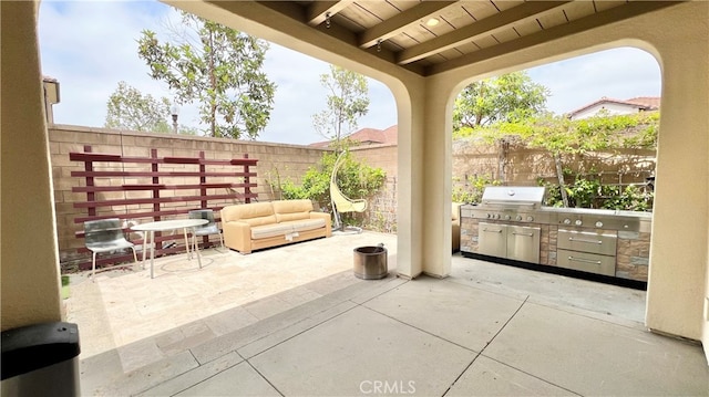122 Espina, Irvine, CA 92620 - fenced backyard featuring a patio area and area for grilling