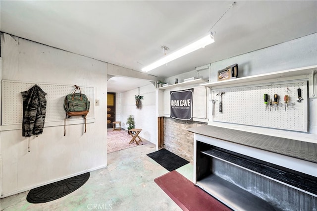 520 W Santa Clara Ave, Santa Ana, CA 92706 - miscellaneous room with unfinished concrete floors
