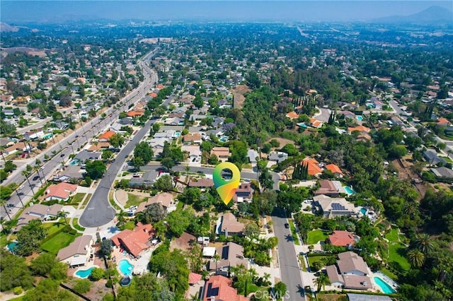 6255 Barranca Dr, Riverside, CA 92506 - aerial view of property and surrounding area with nearby suburban area